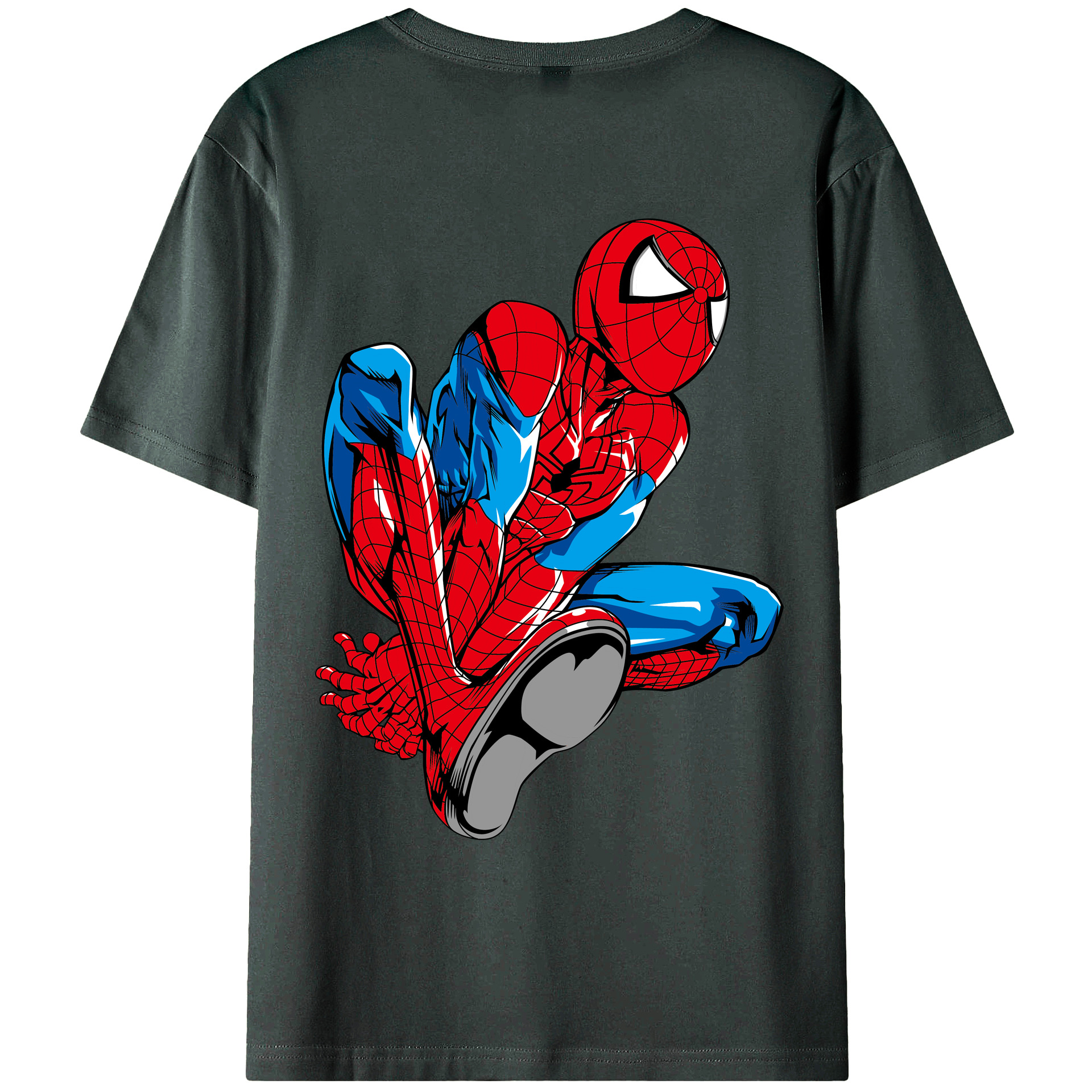 （画像用） アベンジャーズ The Avengers 綿100％ メンズ半袖Tシャツ（バックプリント） 通気性